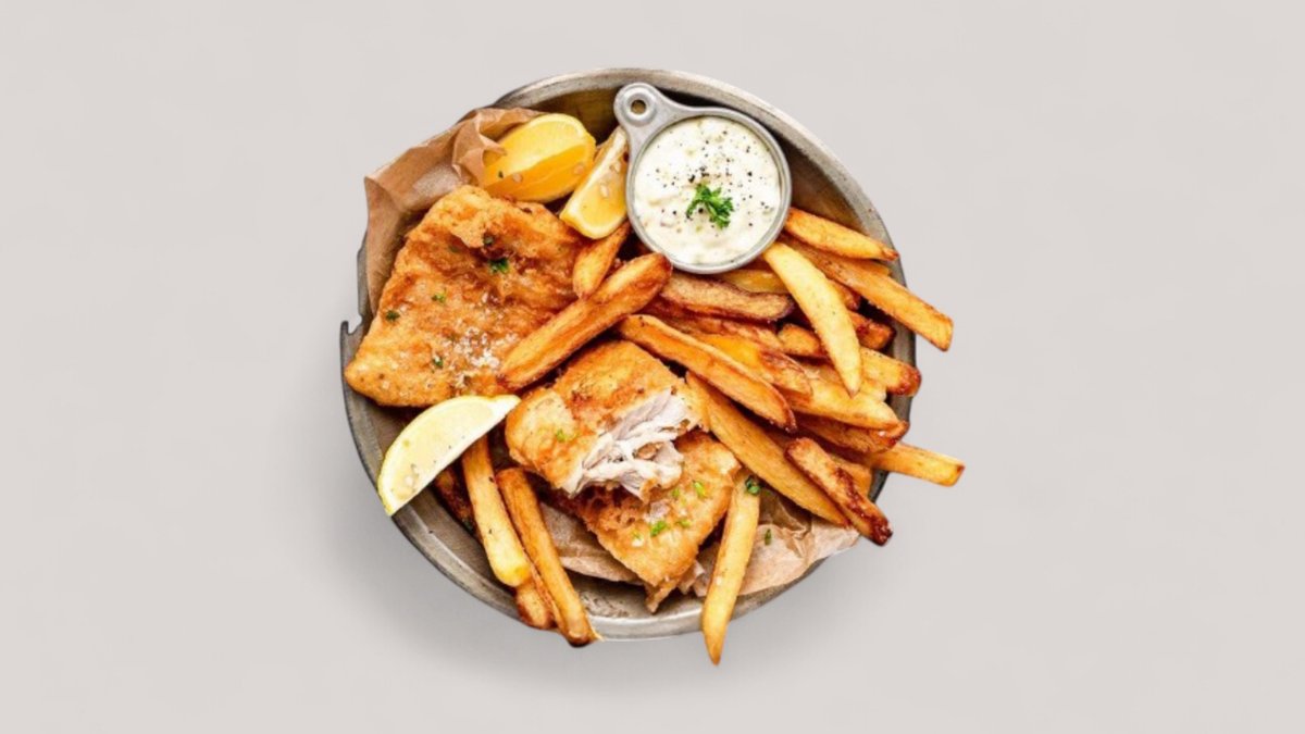 Food from the Captain's Fish Wolt venue